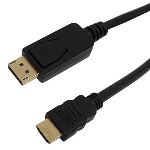 1710 DisplayPort Male to HDMI Male Cable w/Audio - 3ft