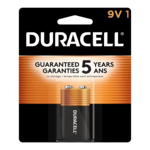 1413 Duracell 9V Alkaline Battery - Single Battery