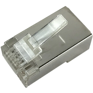 1580 RJ45 Cat6 Shielded Ethernet Plug - Male End - 1 Pc