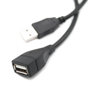 0205 USB A Male to A Female Black Extension Cable - 6ft