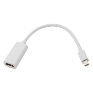 0254 Mini DisplayPort Male to DisplayPort Female Adapter - 6in