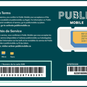 0242 Public Mobile Triple Combo SIM Card