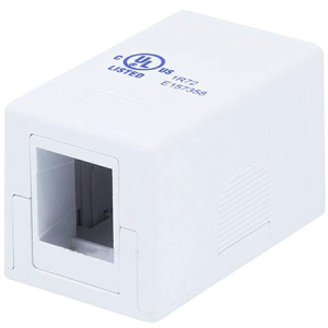 2215 White 1 Port Surface Box