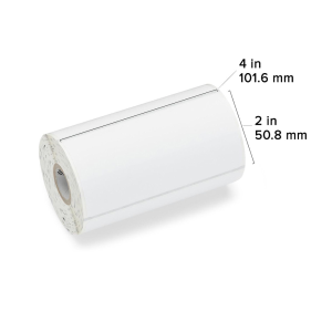 1555 Zebra Polypropylene 4x2" Labels - 1 Roll