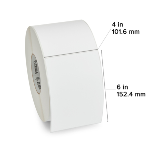 1511 Zebra Polypropylene 4"x6" Labels - 1 Roll