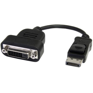 0837 DisplayPort Male to DVI Female Adapter - 6in