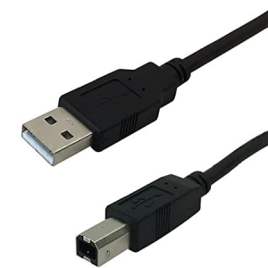 0202 USB 2.0 A Male to B Male Cable Black - 15ft