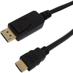 0987 DisplayPort Male to HDMI Male Cable w/Audio - 10ft